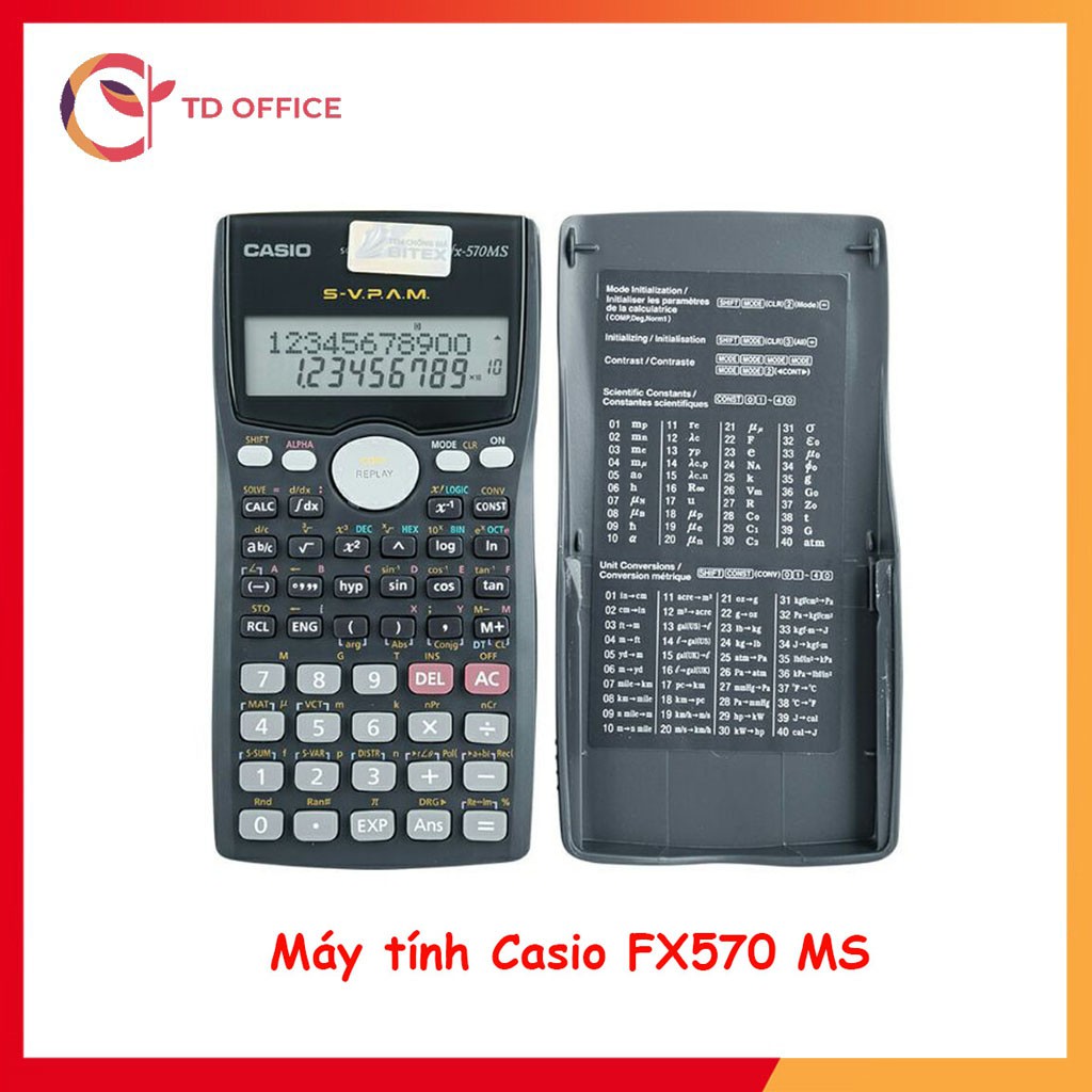[Có sẵn] (lỗi 1 đổi 1) Máy tính Casio học sinh FX570 MS - Máy tính học sinh cầm tay